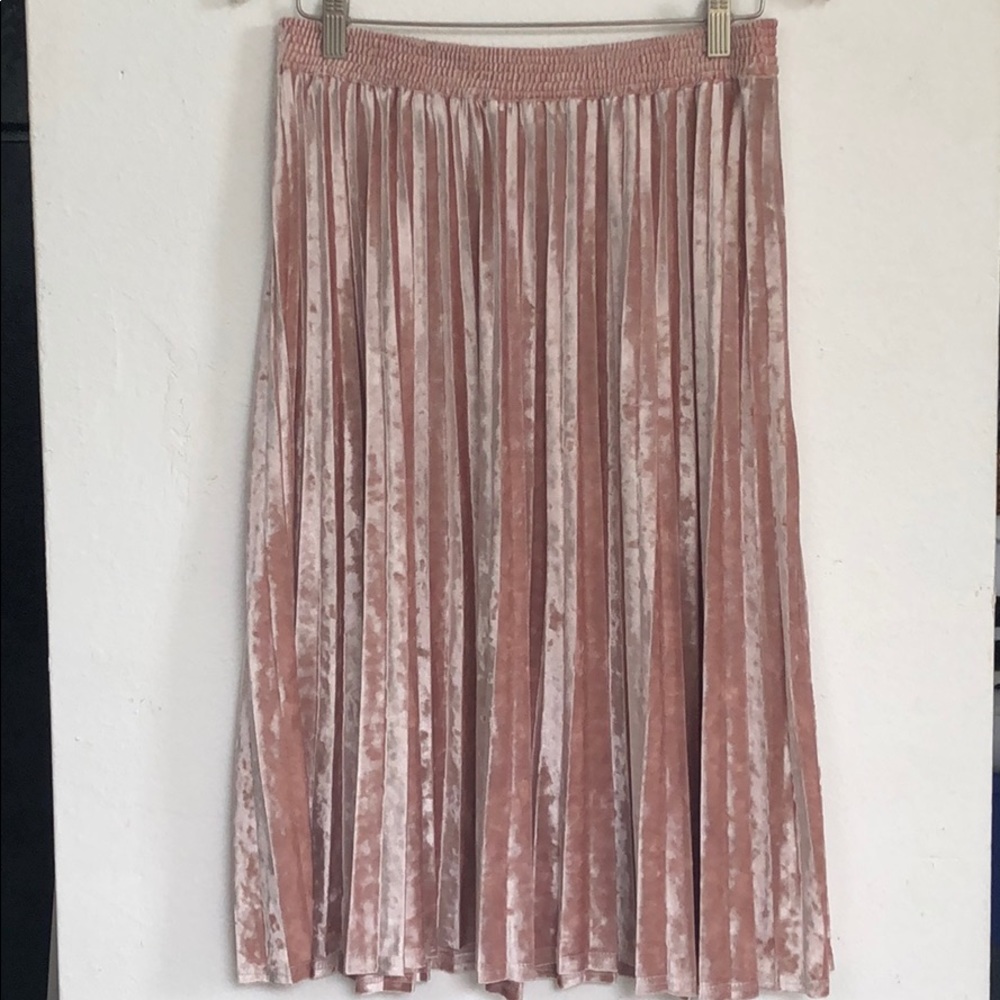 a new day Crushed Velvet Midi Skirt